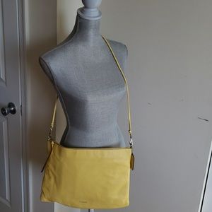 NWOT Coach large yellow leather bag